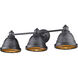Bartlett Vanity Wall Light in Black Patina