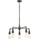 Squire 5 Light 26 inch Rustic Black Chandelier Ceiling Light