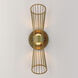 Zeta LED 5 inch Natural Aged Brass Wall Sconce Wall Light