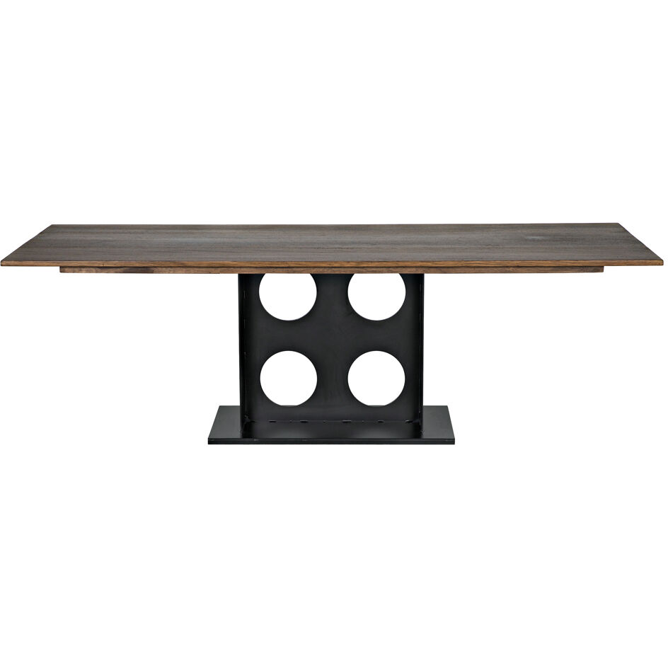Cameron 95 X 42 inch Matte Black Dining Table