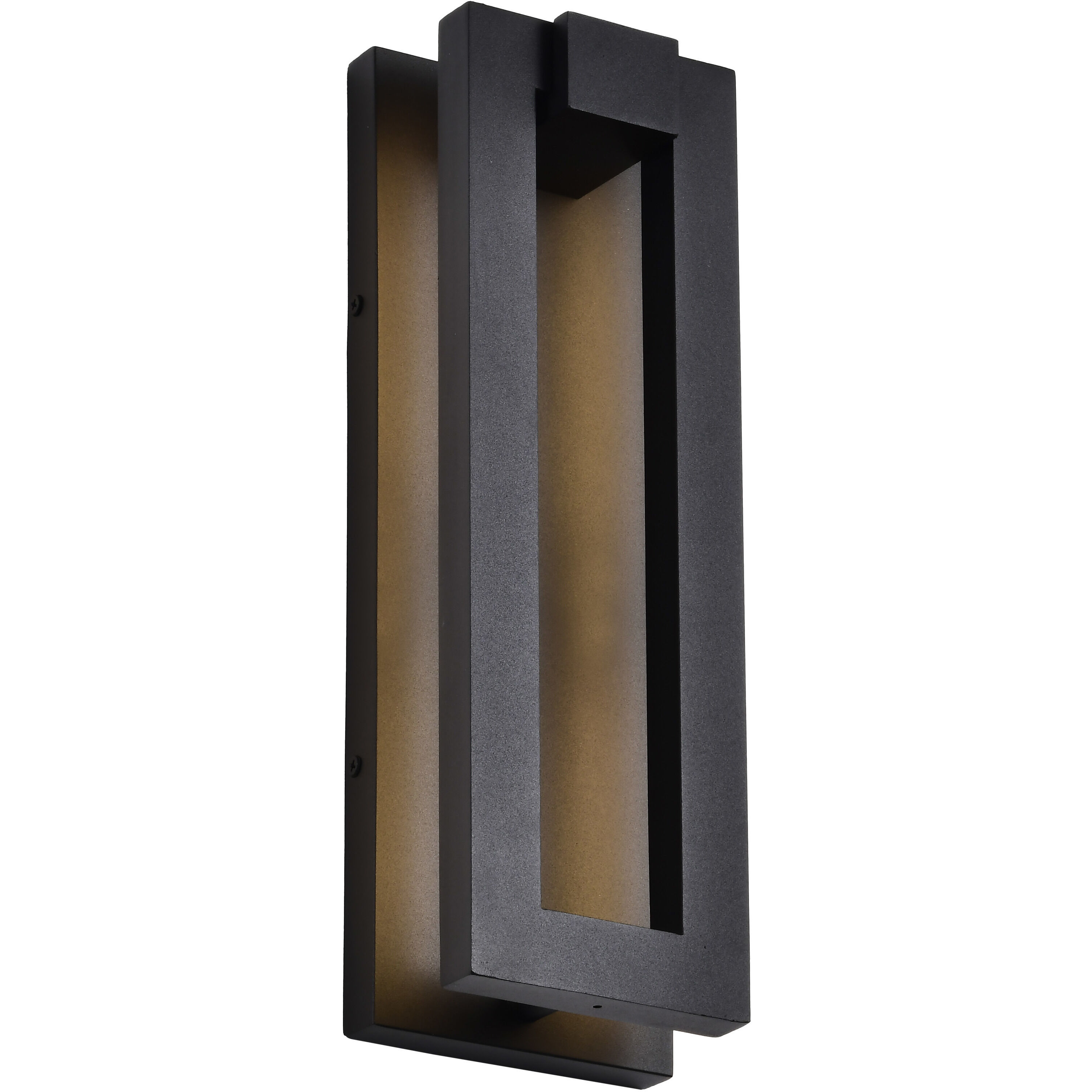 Crew LED 15 inch Sand Black Outdoor Wall Light