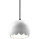 Radiance Collection 1 Light 9 inch Matte Black Pendant Ceiling Light