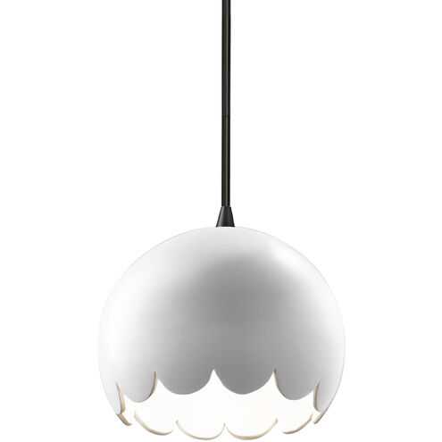 Radiance Collection 1 Light 9 inch Matte Black Pendant Ceiling Light