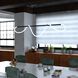 Bowman LED 57.5 inch Matte Black Linear Chandelier Ceiling Light