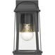 Millworks Outdoor Wall Light in Black