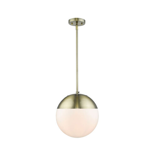 Dixon 1 Light 12 inch Aged Brass Pendant Ceiling Light, Large