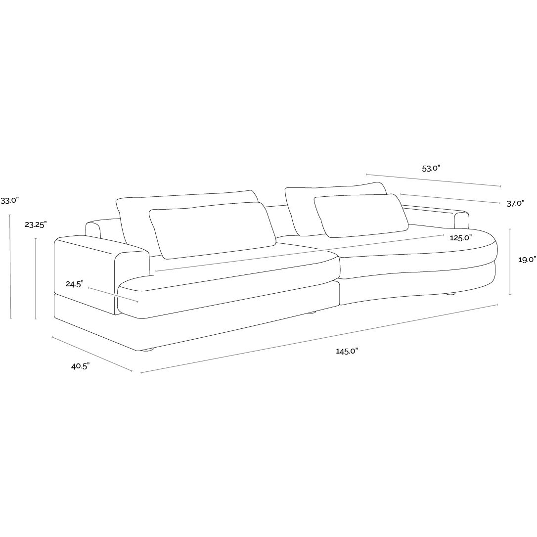 Baela Danny Cream Sofa