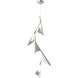 Plume LED 15.1 inch Vintage Platinum and Vintage Platinum Pendant Ceiling Light