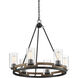 Lynwood 6 Light 28.5 inch Lodge Chandelier Ceiling Light, Lighting One