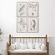 Fern Study Gray and Beige and Green Framed Art