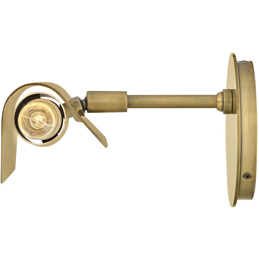 Barrett 9 inch 10.00 watt Heritage Brass Adjustable Accent Light Wall Light