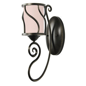 Helix 1 Light 5 inch Hand Rubbed Bronze Wall Sconce Wall Light