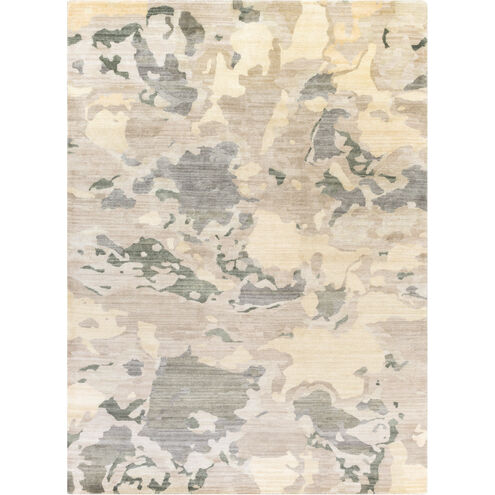 Slice of Nature 36 X 24 inch Khaki, Seafoam, Taupe, Dark Green Rug