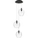 Sonoma Ave. 3 Light 18 inch Dark Bronze Multi Port Pendant Ceiling Light