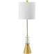 Crystal Accent 31.5 inch 100 watt Gold/Clear Buffet Lamp Portable Light