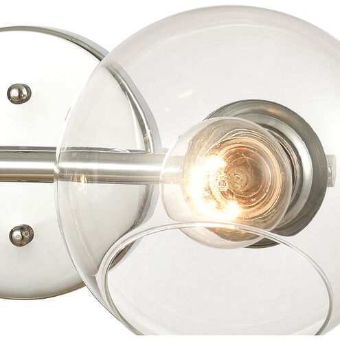 Claro 2 Light 16 inch Polished Chrome Vanity Light Wall Light