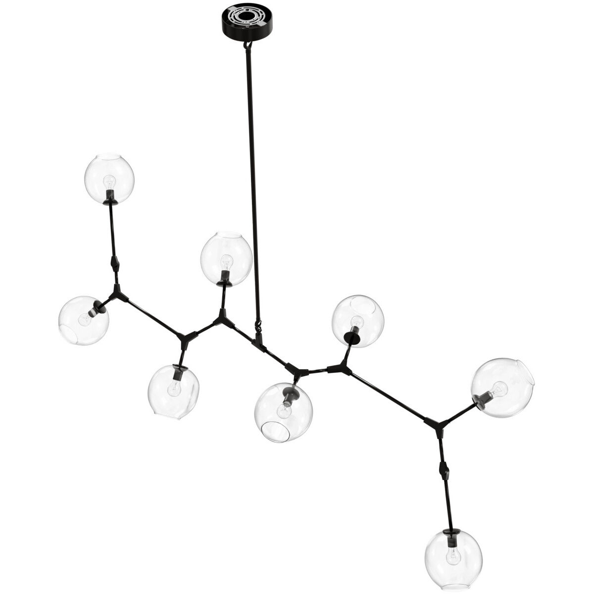 Fairfax Ave. 8 Light 34 inch Dark Bronze Chandelier Ceiling Light