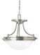 Winnetka 2 Light 14.25 inch Brushed Nickel Semi-Flush Convertible Pendant Ceiling Light