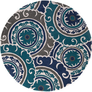 Cosmopolitan 96 inch Blue and Blue Area Rug, Polyester