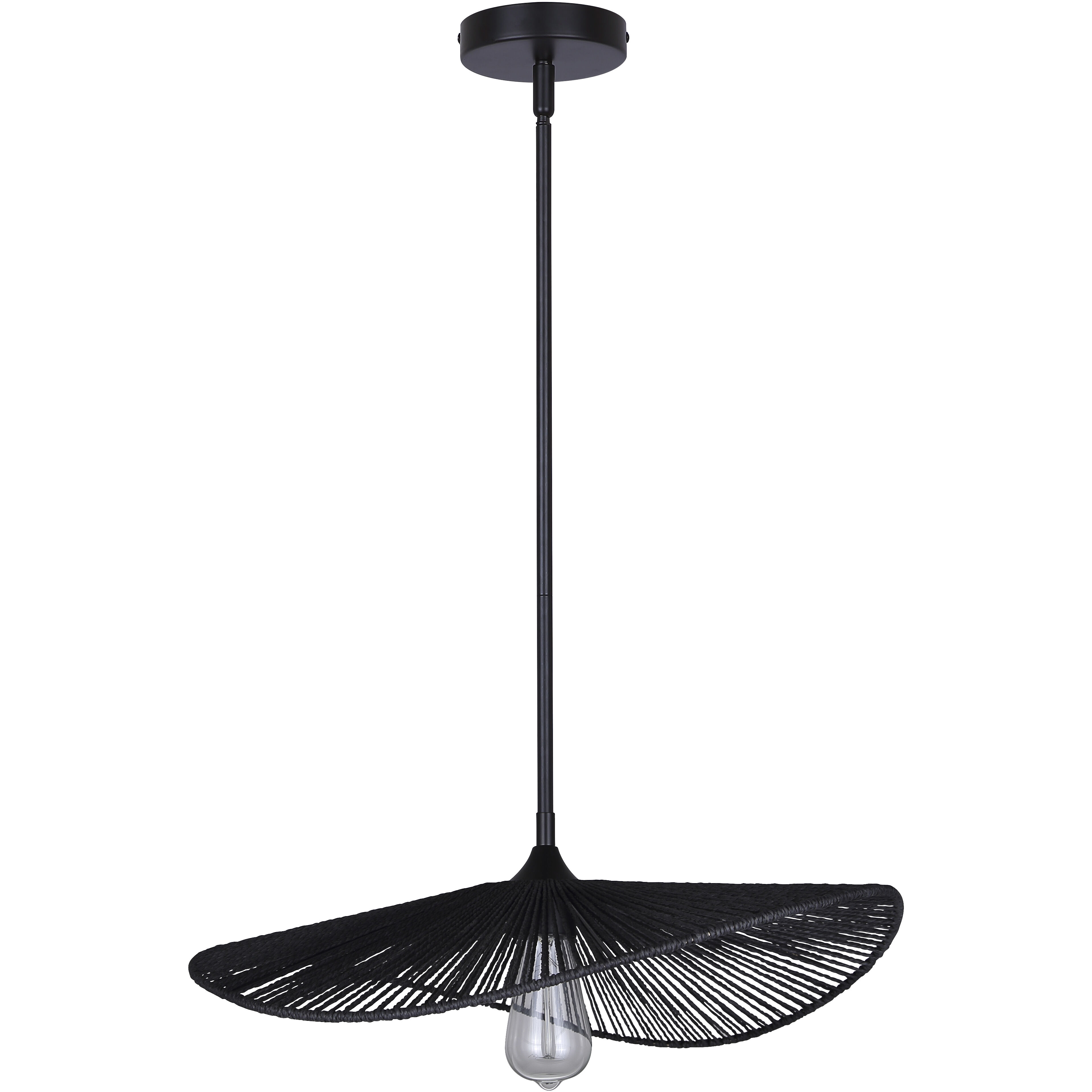 Georgia 1 Light 20 inch Black Pendant Ceiling Light