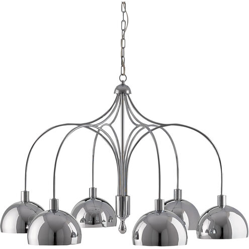 Gambol 6 Light 39 inch Chrome Chandelier Ceiling Light