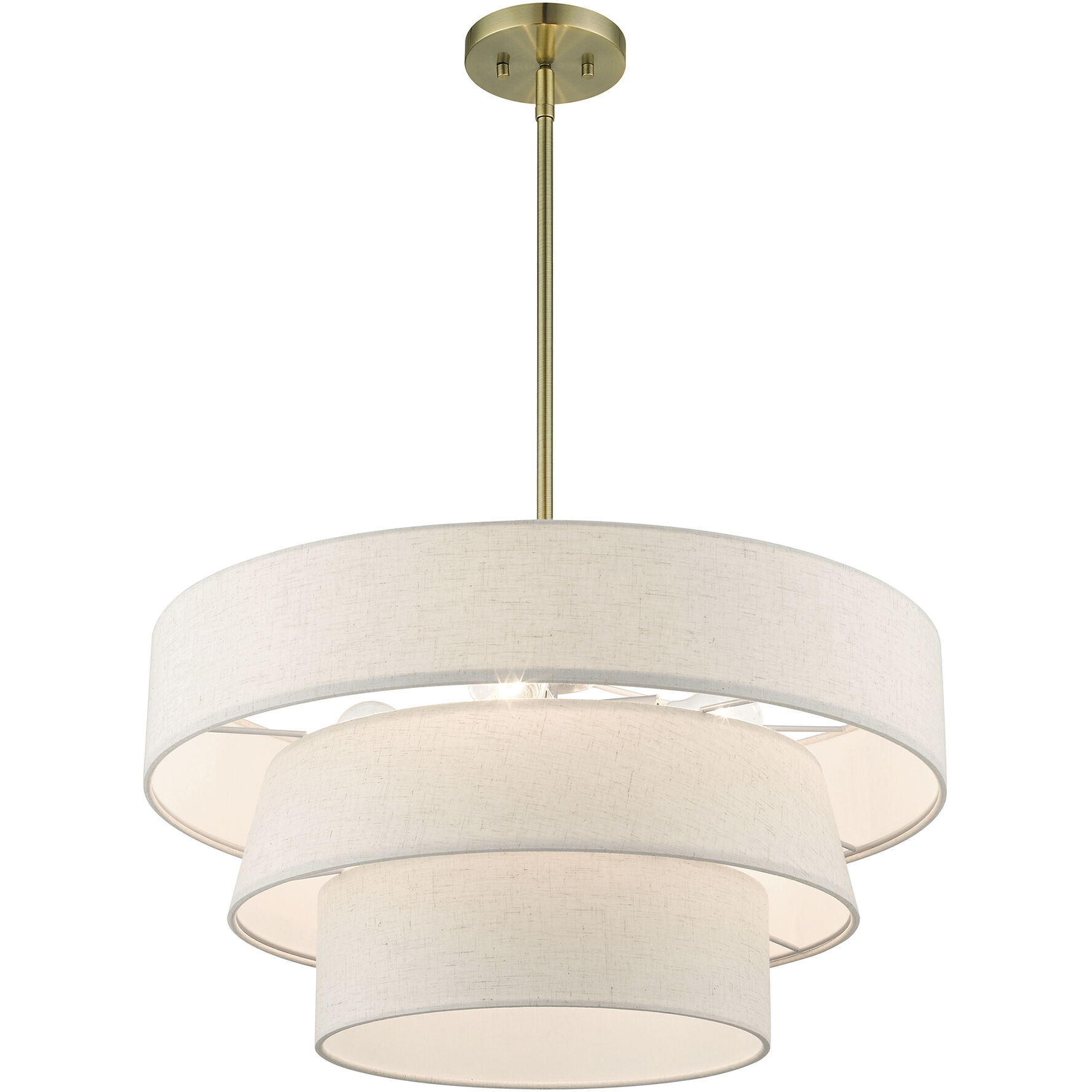 Chandler 4 Light 23 inch Antique Brass Pendant Chandelier Ceiling Light