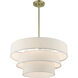 Chandler 4 Light 23 inch Antique Brass Pendant Chandelier Ceiling Light
