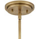 Arti 1 Light 15 inch Heritage Brass with Cased Opal Glass Pendant Ceiling Light in Heritage Brass / Cased Opal