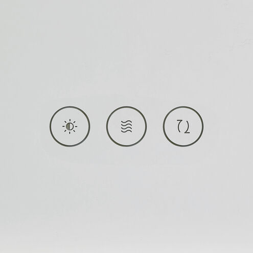 Mera 30 X 30 inch Might Bright White LED Wall Mirror