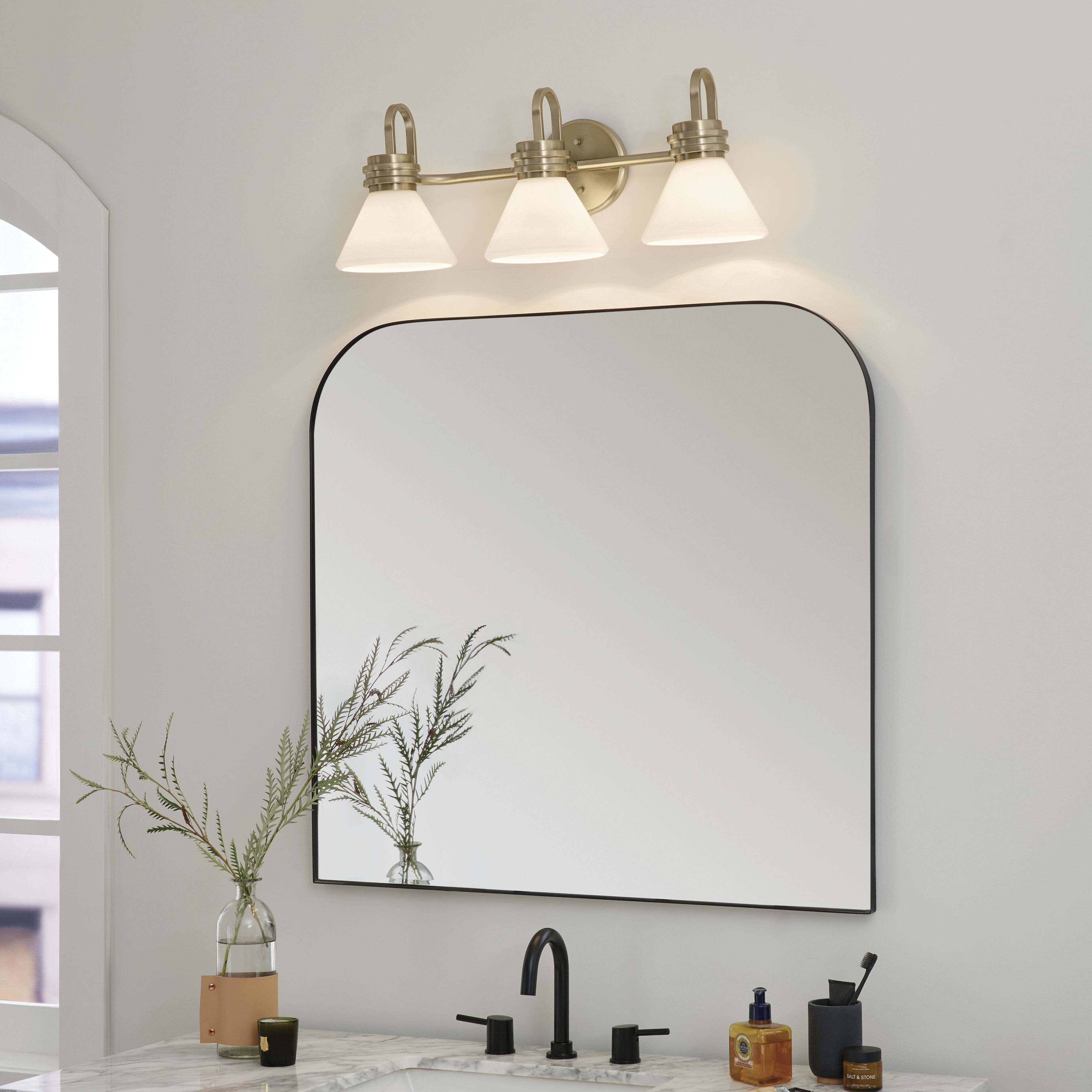 Farum LED 26 inch Champagne Bronze Bathroom Vanity Light Wall Light