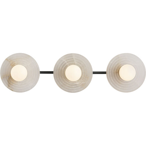 Dahlia LED 6 inch Urban Bronze Bath Vanity Light Wall Light in Urban Bronze and Alabaster