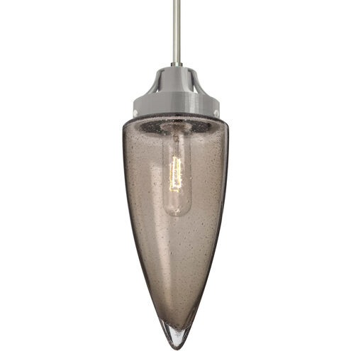 Sulu 1 Light Satin Nickel Pendant Ceiling Light
