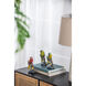 Macaw Brown and Multi-Color Figurine, Set of 3