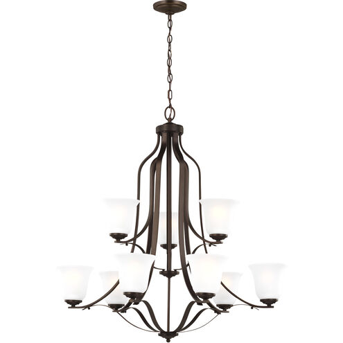 Emmons 9 Light 35 inch Bronze Chandelier Ceiling Light