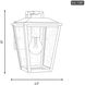 Drew & Jonathan Kennewick 1 Light 10 inch Textured Black Outdoor Wall Lantern, Small