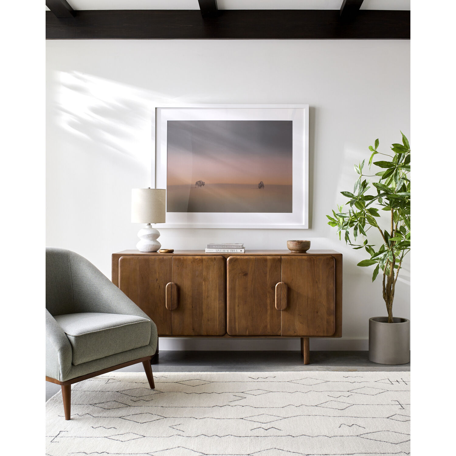 Anish 64.96 X 17.32 inch Dark Brown / Dark Brown Sideboard