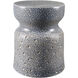 Jewels 17.3 X 13 inch Blue / Cream / Blue / Cream End Table