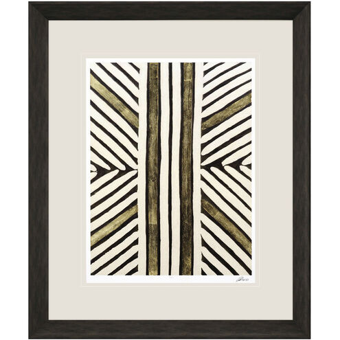 Gold Zulu Brown and Beige and Metallic and Neutral Framed Art