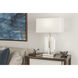 Lincoln 29 inch 150.00 watt Polished Nickel Table Lamp Portable Light in Pearl Dupioni
