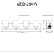 Veda 4 Light 30.75 inch Matte Black Vanity Light Wall Light in White Opal