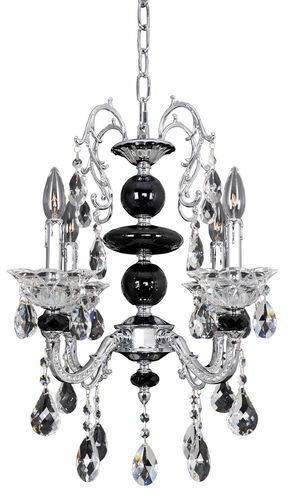 Faure 6 Light 18 inch Chrome Chandelier Ceiling Light in Firenze Clear