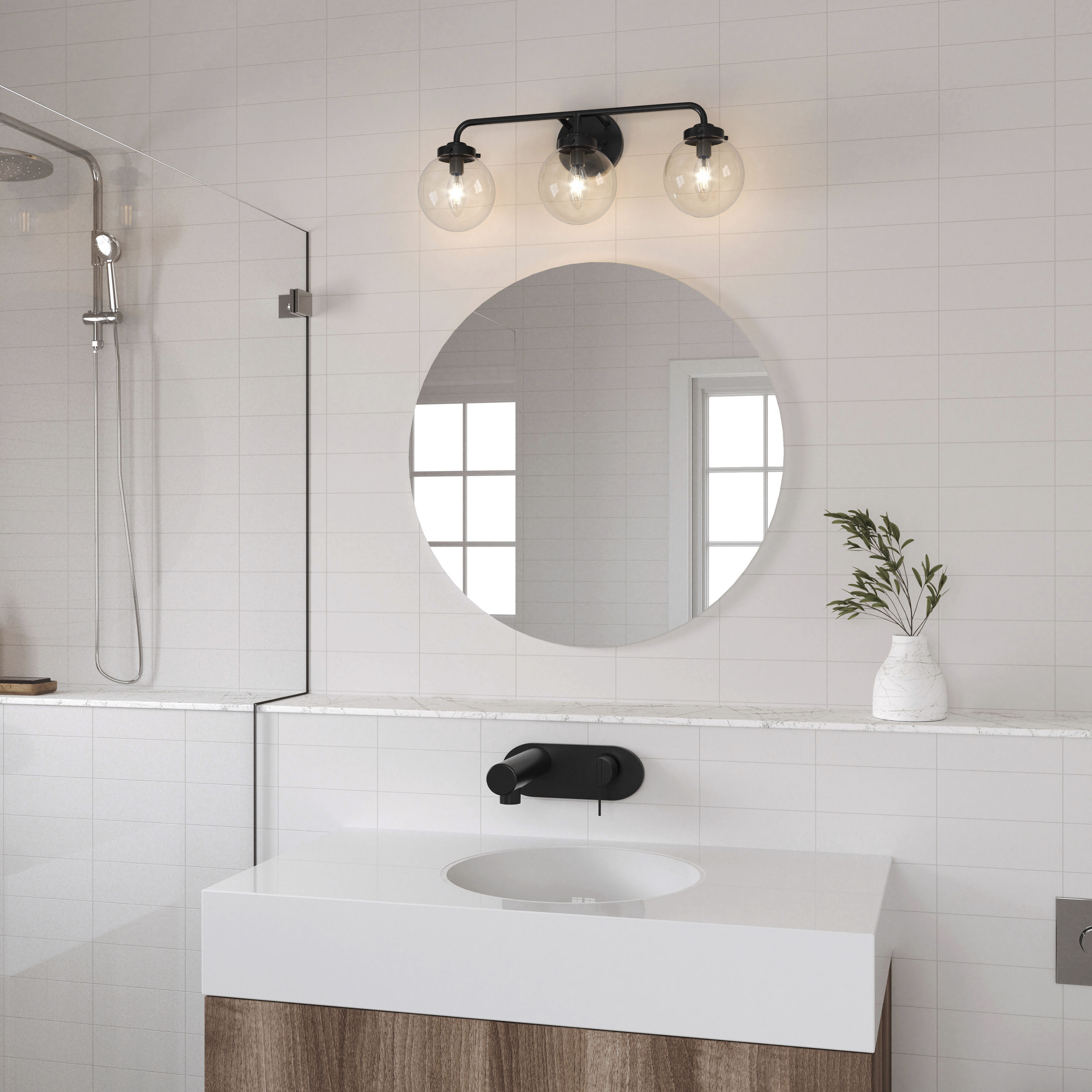 Fairbanks Vanity Light Wall Light in Matte Black