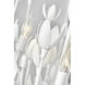 Lisa McDennon Flora 6 Light 26.25 inch Textured Plaster Indoor Chandelier Ceiling Light