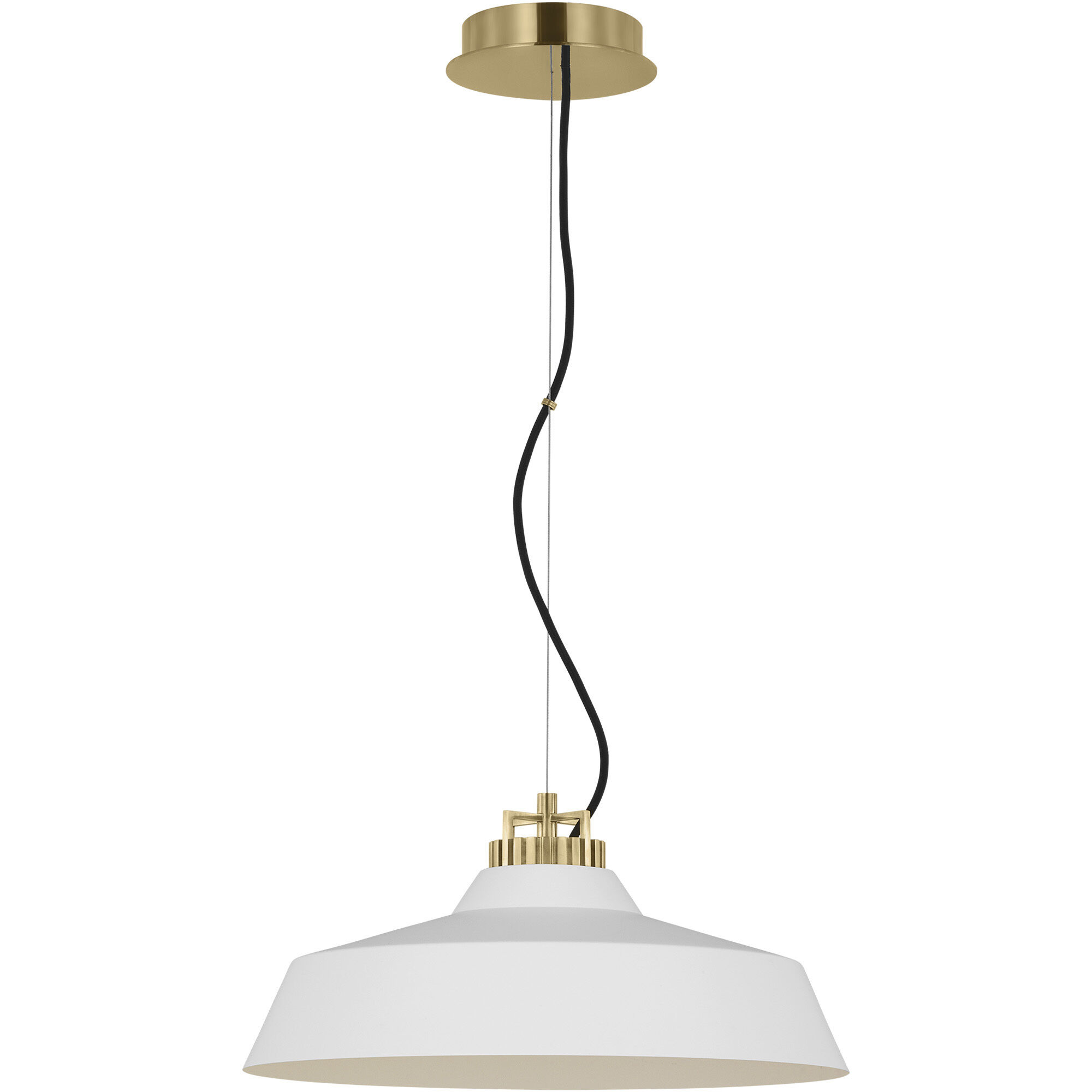 Sean Lavin Forge Line-Voltage Pendant Ceiling Light in Matte White