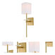 Marcus 1 Light 5 inch Satin Brass Wall Sconce Wall Light