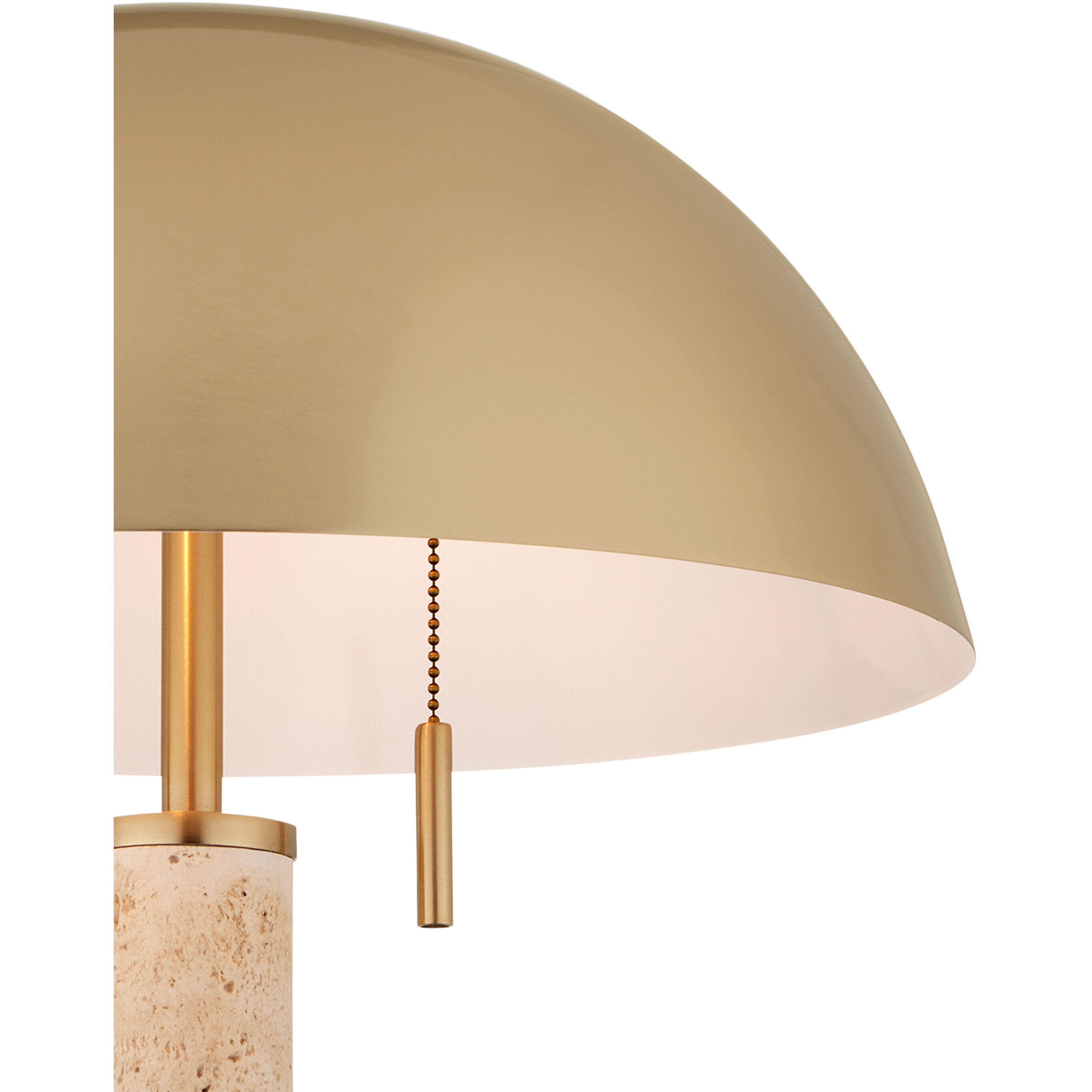 Miles 21.75 inch 7 watt Brass/Natural Table Lamp Portable Light