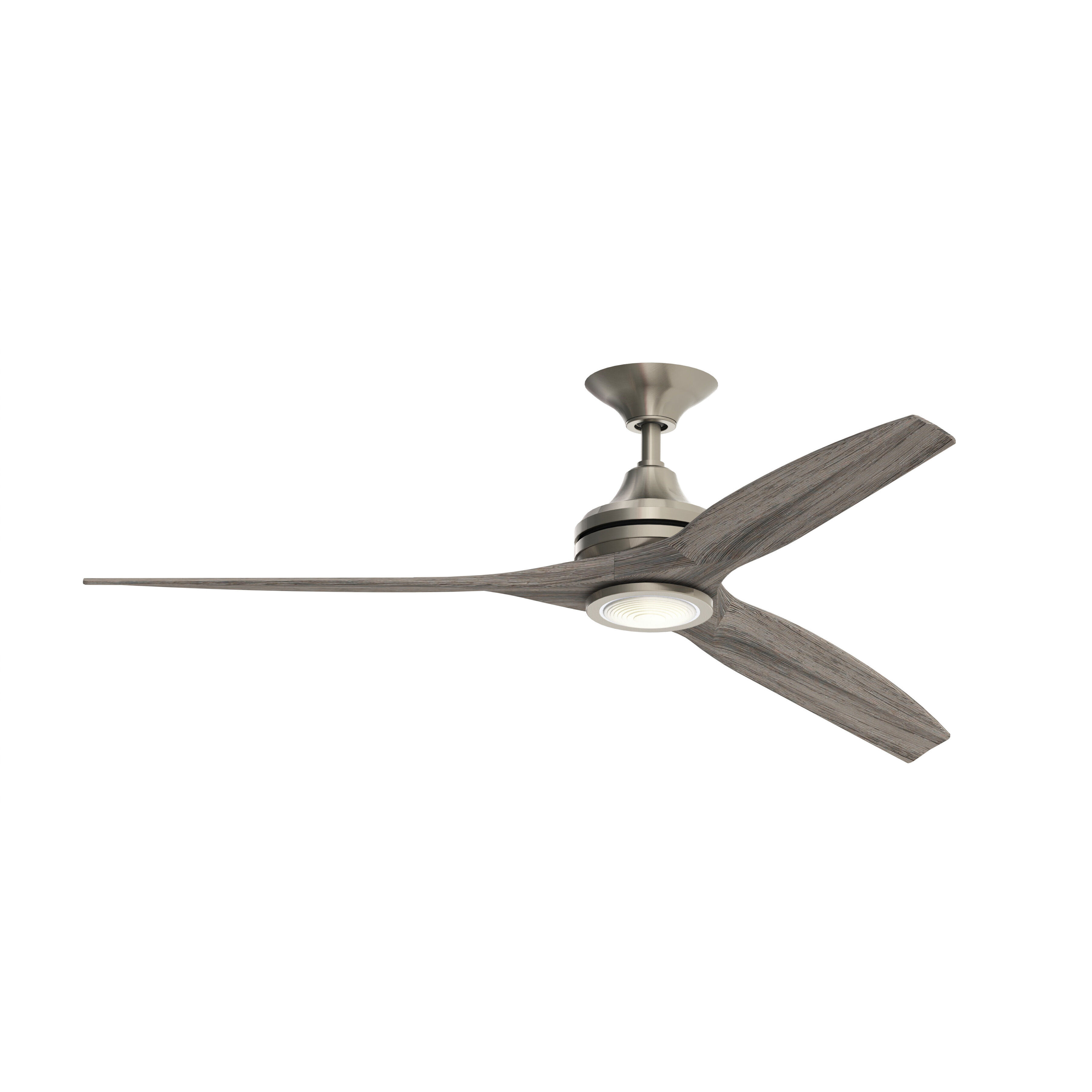 Spitfire 1 Light Brushed Nickel Fan Light Kit