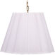 Scalloped 1 Light 24 inch Antique Brass Pendant Ceiling Light in White Boucle