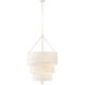 Lisa McDennon Baya 10 Light 30 inch Textured Plaster Chandelier Ceiling Light, Multi Tier