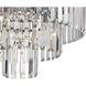 Palacial 3 Light 19 inch Polished Chrome Semi Flush Mount Ceiling Light